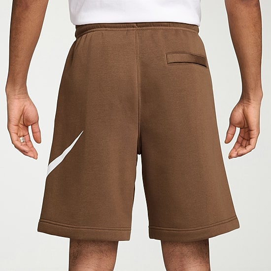 Nike Fleece Mens 11" Mid Rise Big and Tall Workout Shorts