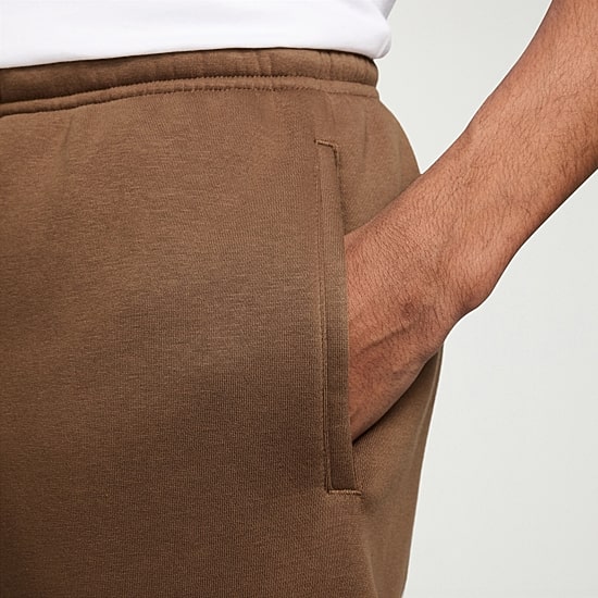 Nike Fleece Mens 11" Mid Rise Big and Tall Workout Shorts
