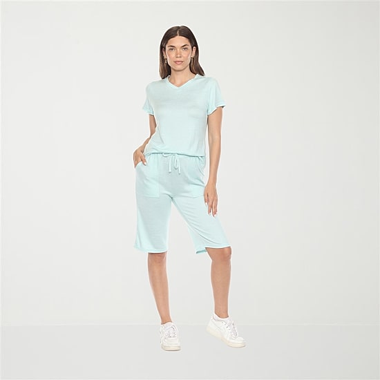 White Mark Knit 2-pc. Short Set