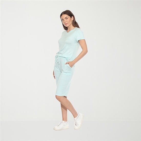 White Mark Knit 2-pc. Short Set