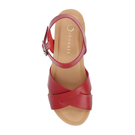 Journee Collection Valentina Womens Round Open Toe Block Heel Pumps
