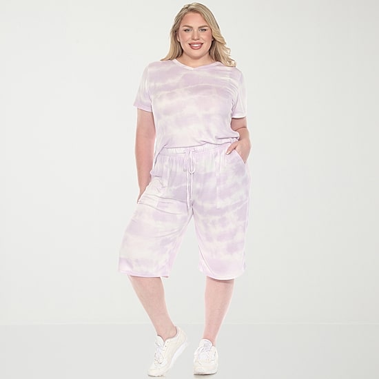 White Mark 2-pc. Short Set-Plus
