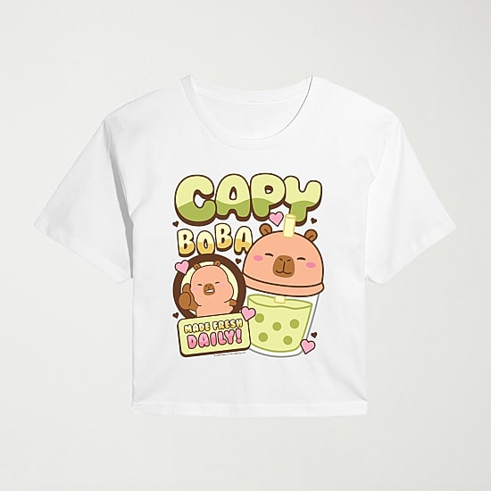 Womens Juniors Crew Neck Short Sleeve Regular Fit Graphic T-Shirt