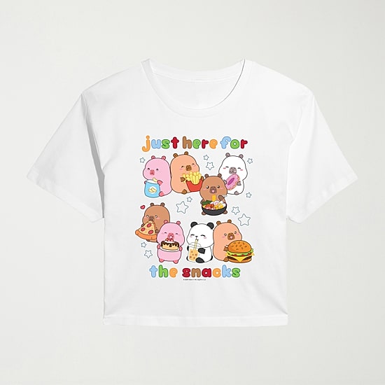 Womens Juniors Crew Neck Short Sleeve Regular Fit Graphic T-Shirt