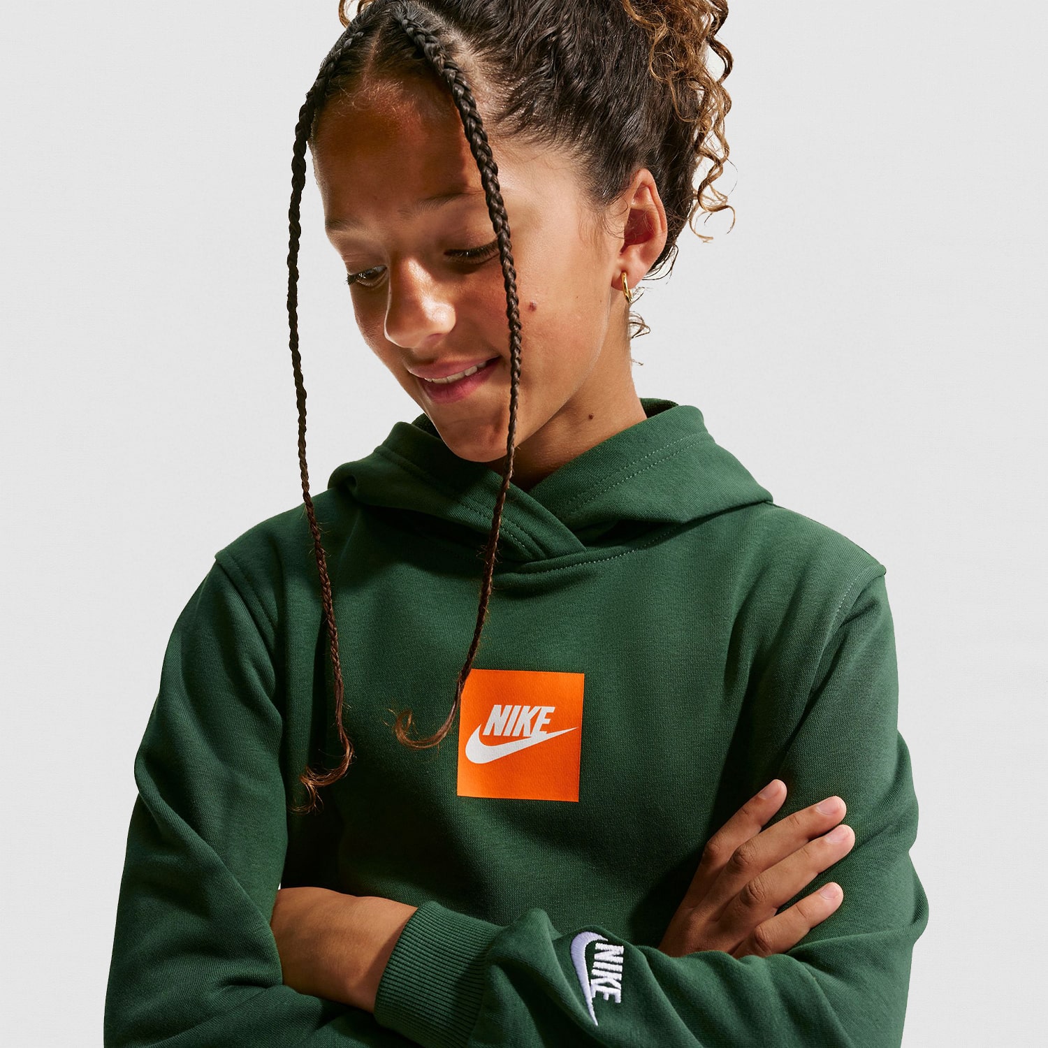 Nike Club Big Kid Unisex Long Sleeve Active Hoodie