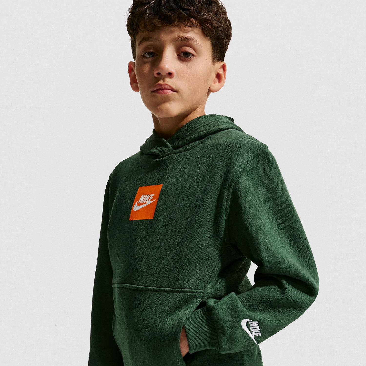 Nike Club Big Kid Unisex Long Sleeve Active Hoodie