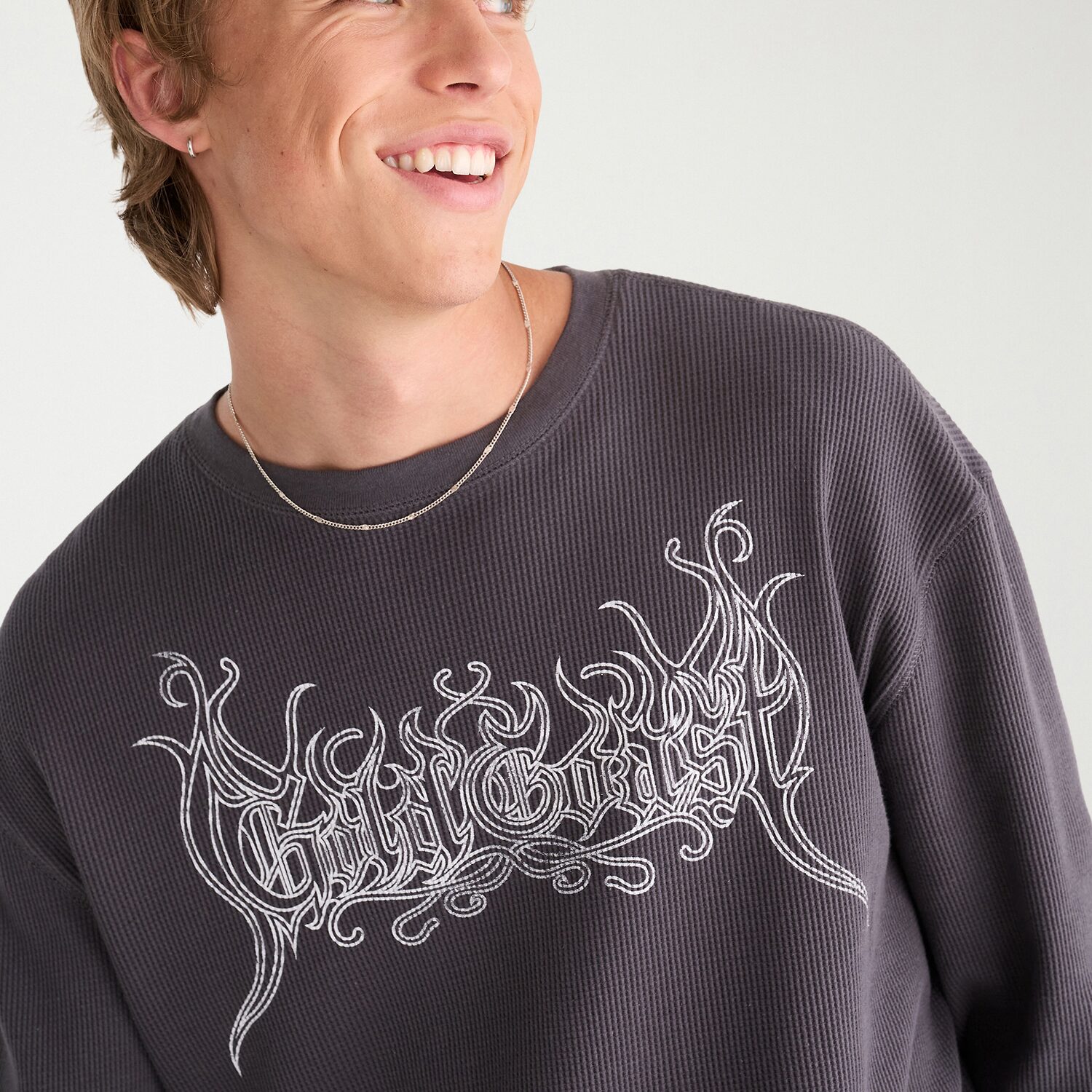 AEROPOSTALE Mens Crew Neck Long Sleeve Regular Fit Thermal Top