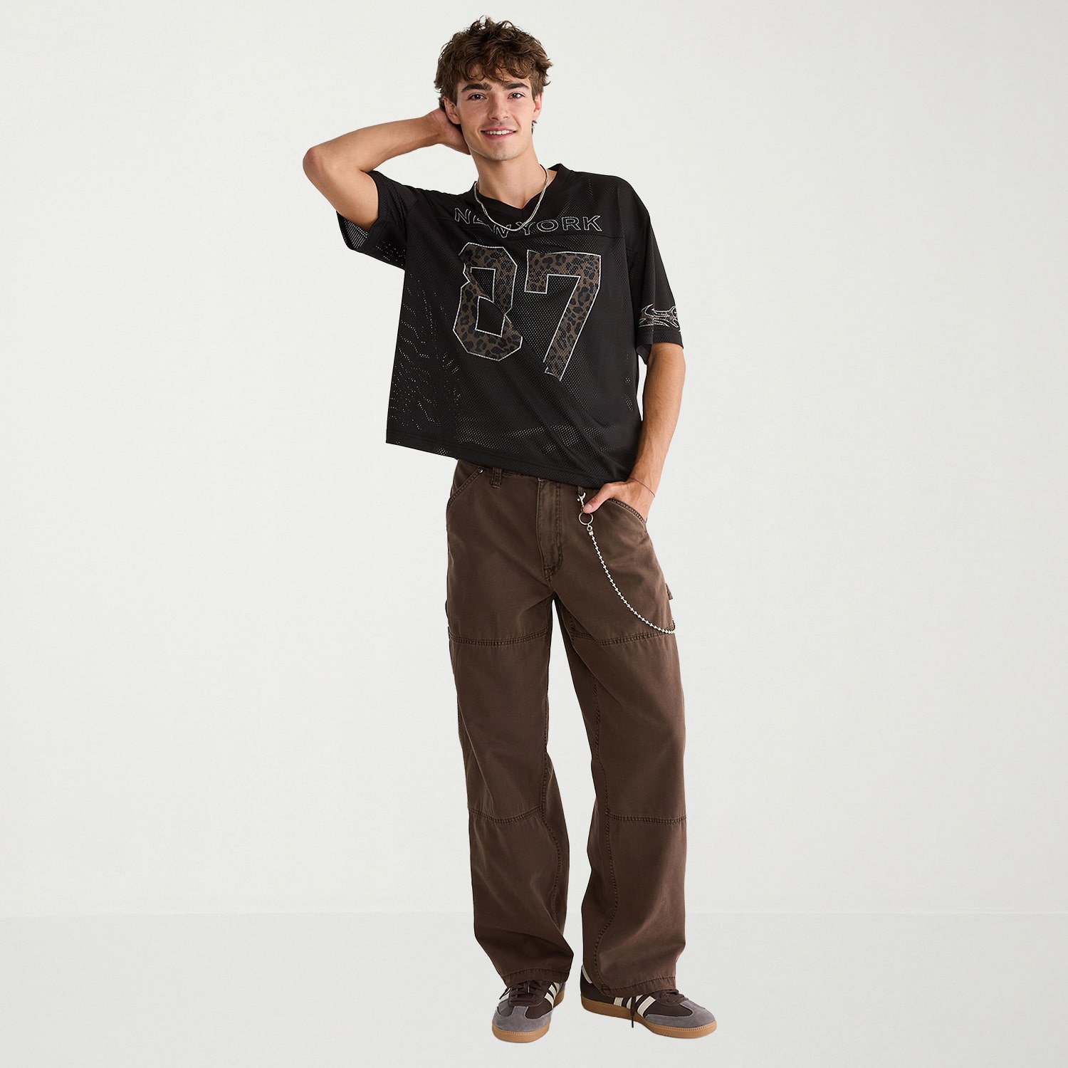 AEROPOSTALE Mens V Neck Short Sleeve Jersey