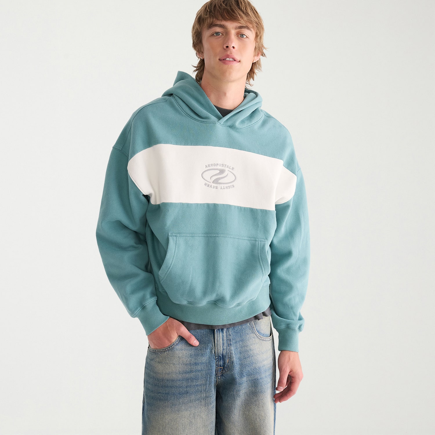 AEROPOSTALE Mens Long Sleeve Fleece Hoodie