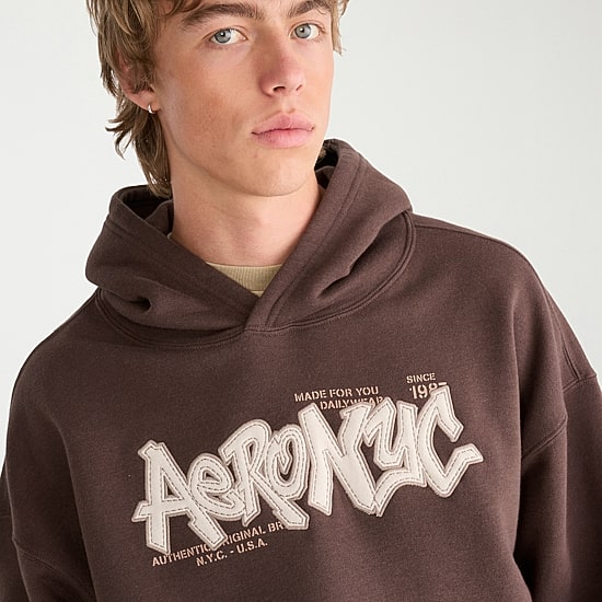 AEROPOSTALE Mens Long Sleeve Fleece Hoodie