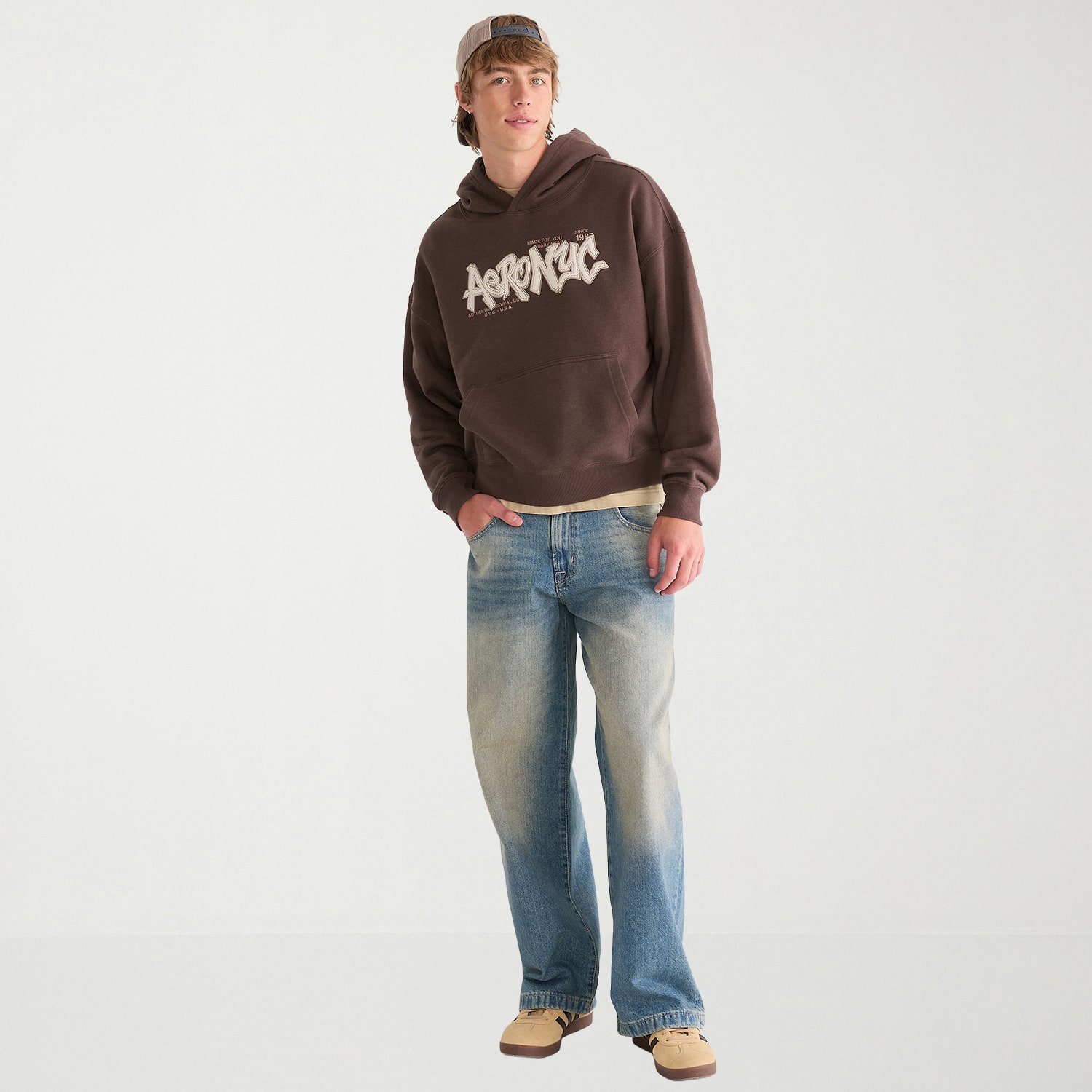 AEROPOSTALE Mens Long Sleeve Hoodie