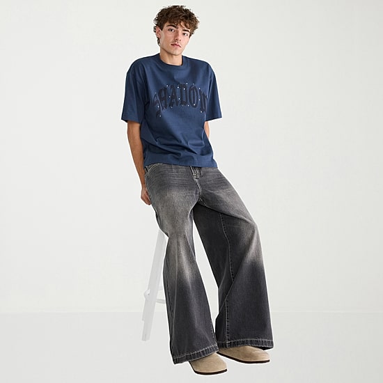 AEROPOSTALE Mens Crew Neck Short Sleeve Boxy Fit Graphic T-Shirt
