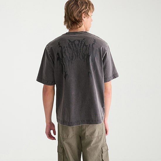 AEROPOSTALE Mens Crew Neck Short Sleeve Boxy Fit Graphic T-Shirt