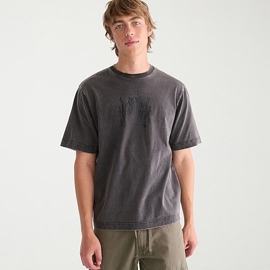 AEROPOSTALE Mens Crew Neck Short Sleeve Boxy Fit Graphic T-Shirt