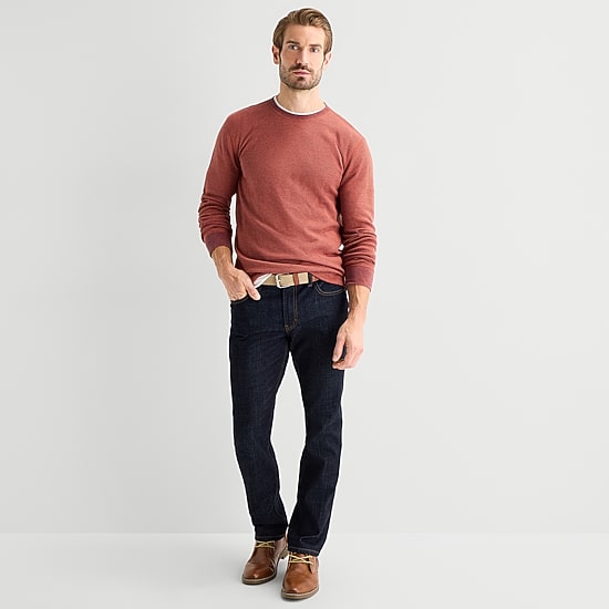 St. John's Bay Waffle Mens Crew Neck Long Sleeve Classic Fit Thermal Top