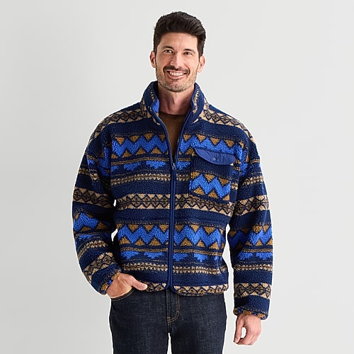 St. John's Bay Mens Jacket In Blue