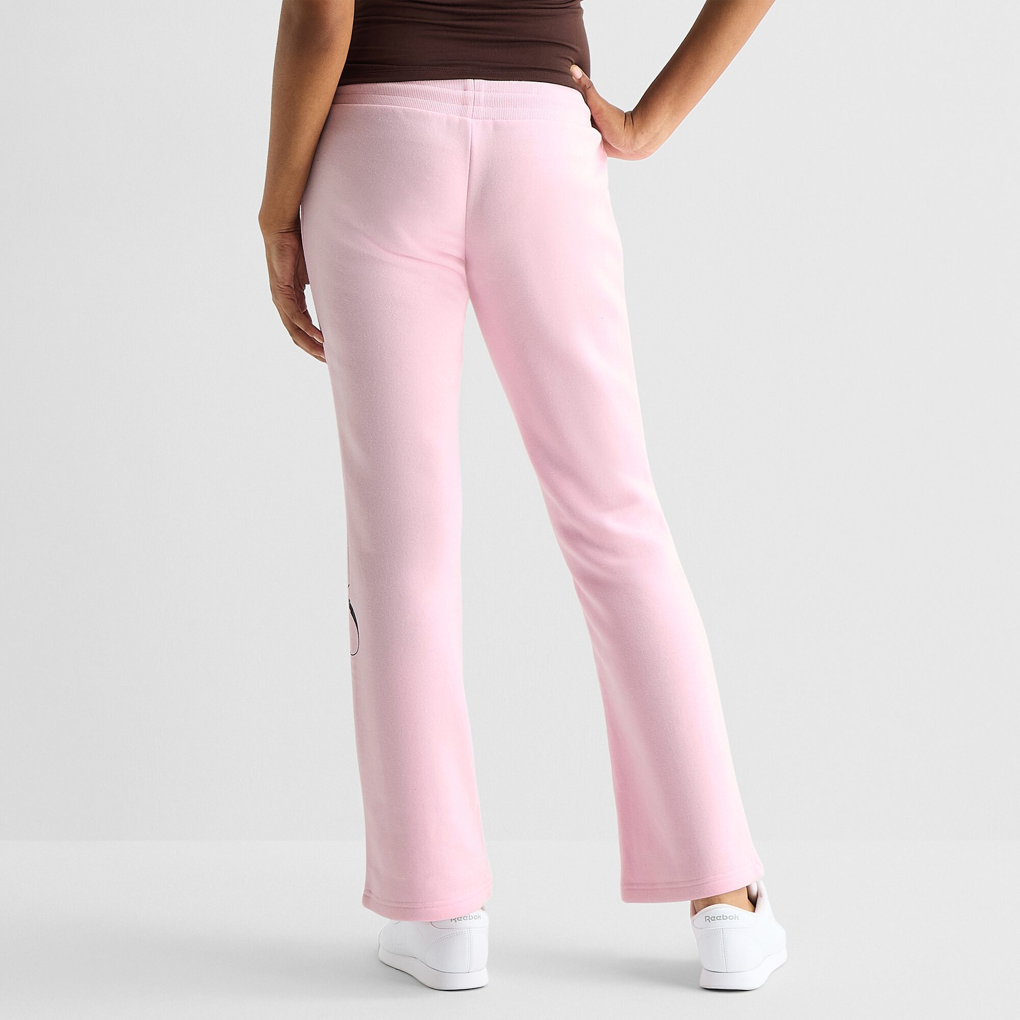 Forever 21 Womens Juniors Wide Leg Mid Rise Fleece Sweatpant