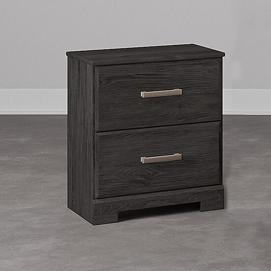 Signature Design by Ashley Belachime 2-Drawer Nightstand in Charcoal