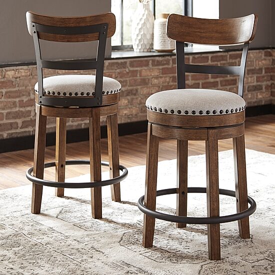 Signature Design by Ashley® Valebeck Counter Height Swivel Bar Stool