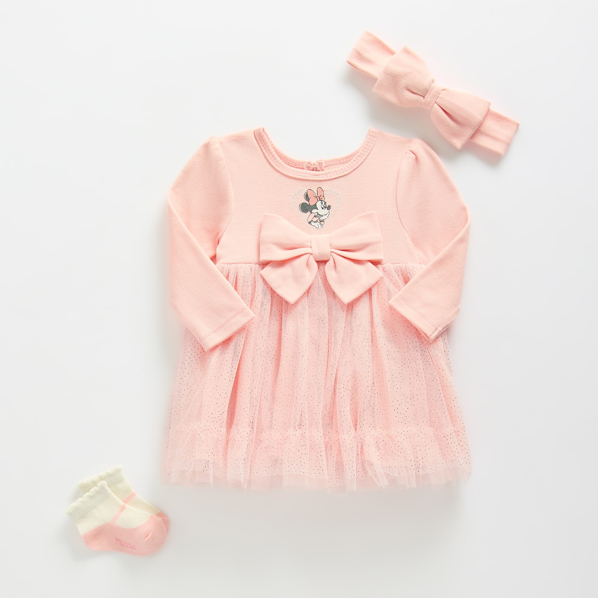 Baby Girls Minnie Mouse 3-pc. Dress Set