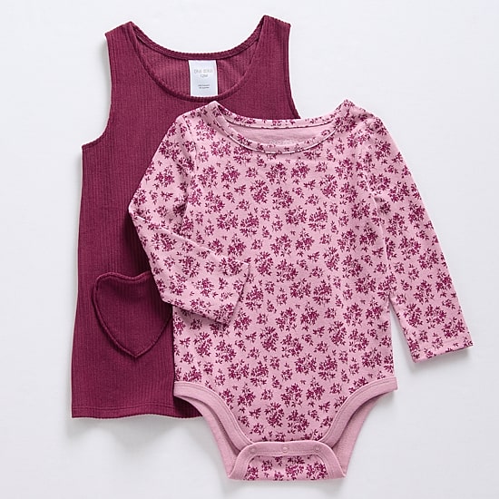 Okie Dokie Baby Girls 2-pc. Dress Set