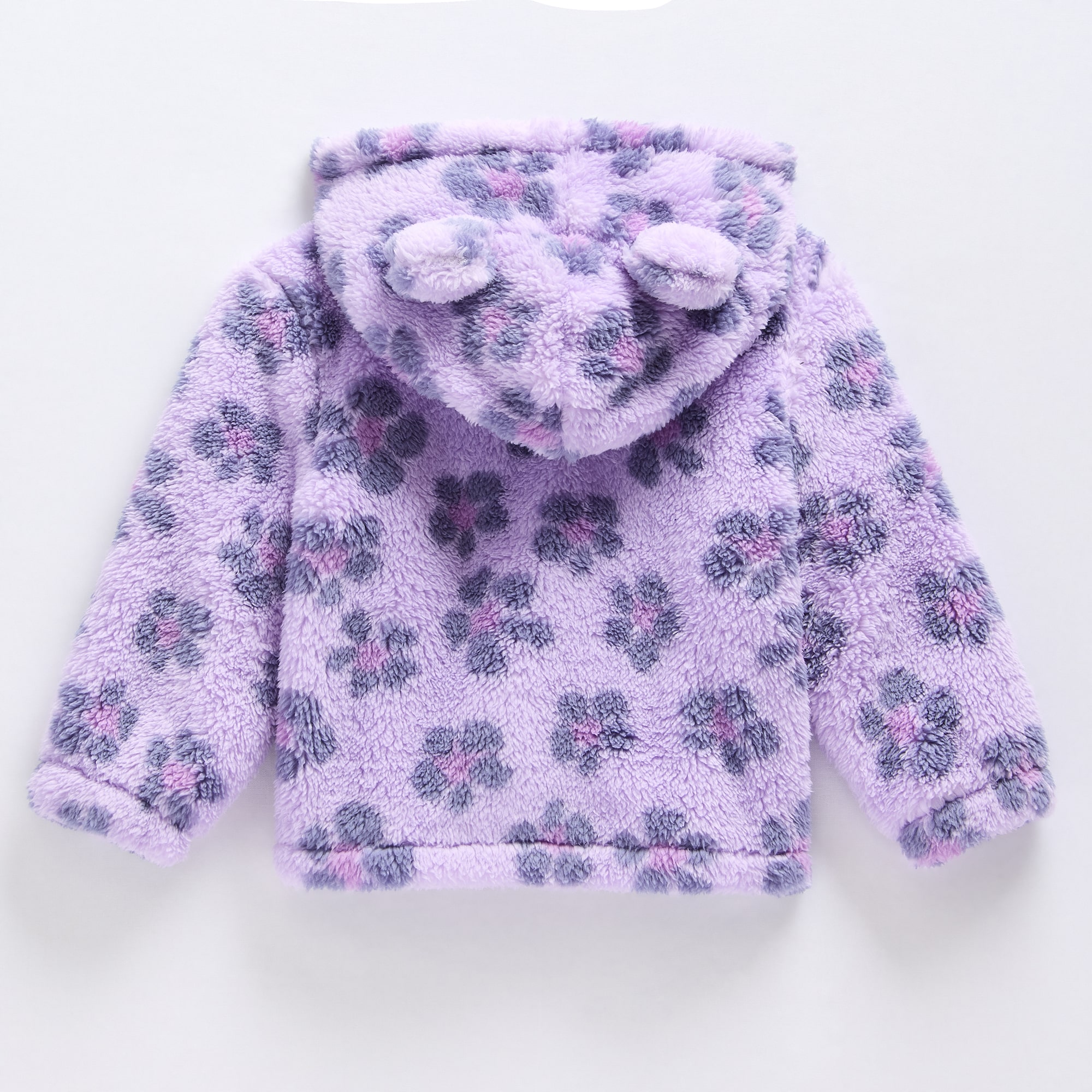 Okie Dokie Baby Girls Fleece Hooded Lightweight Jacket