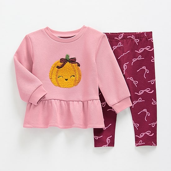 Okie Dokie Baby Girls Fleece 2-pc. Pant Set