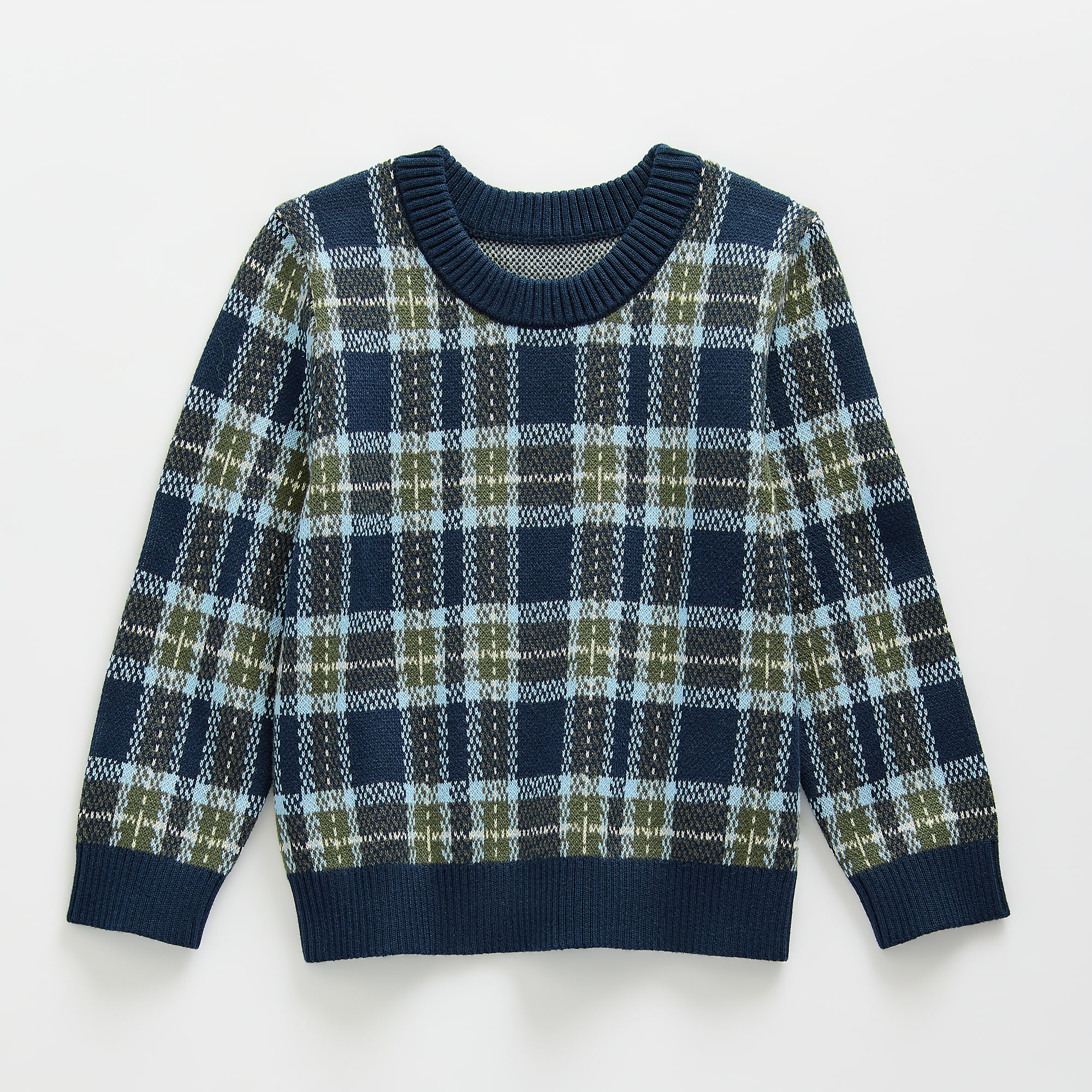 Okie Dokie Toddler & Little Boys Crew Neck Long Sleeve Pullover Sweater