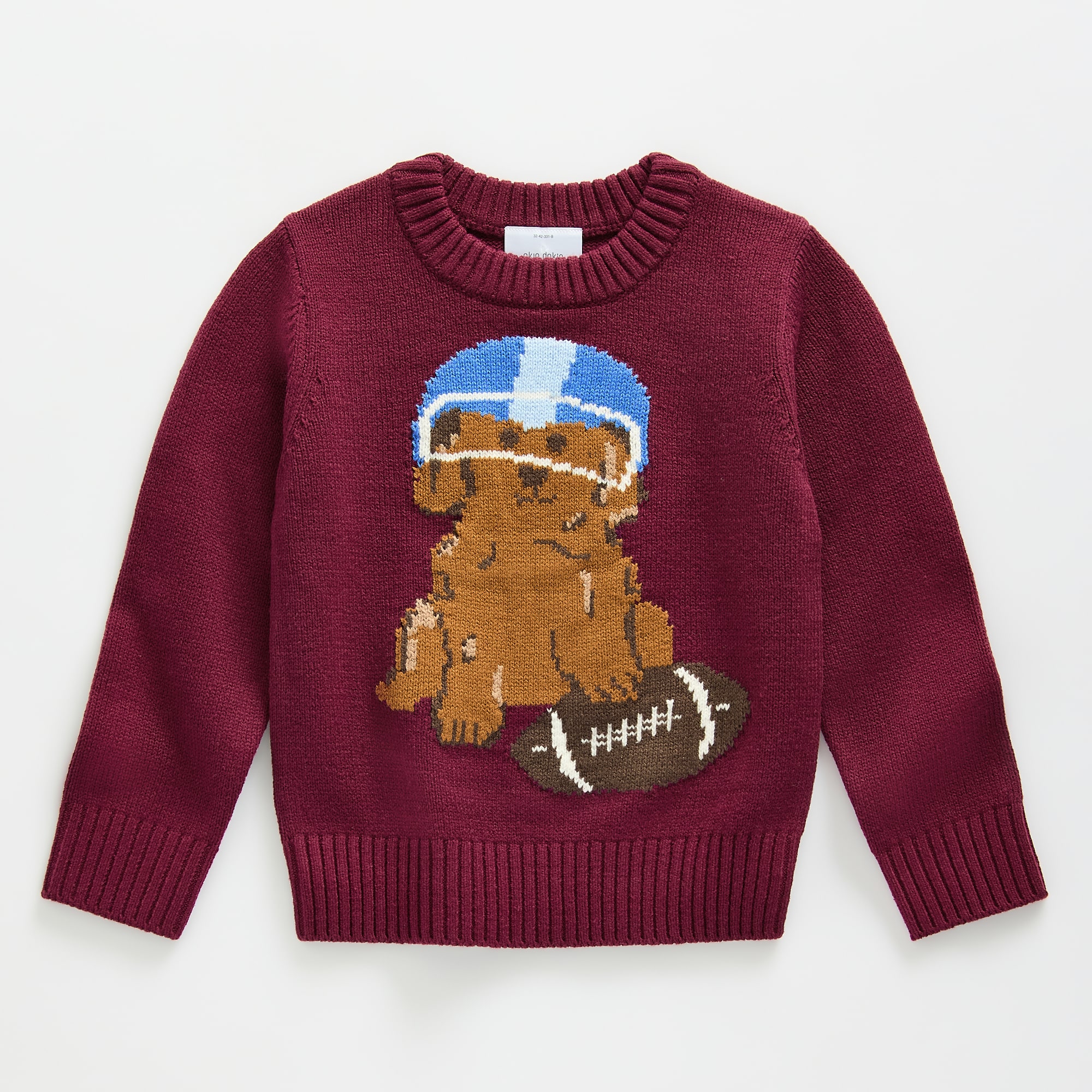 Okie Dokie Toddler & Little Boys Round Neck Long Sleeve Pullover Sweater