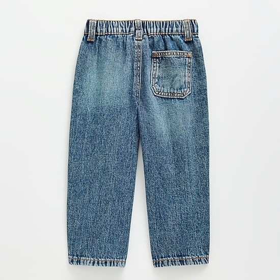Okie Dokie Toddler & Little Boys Adjustable Waist Barrel Leg Jean