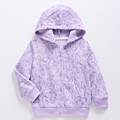 Okie Dokie Toddler & Little Girls Long Sleeve Fleece Zipper Hoodie