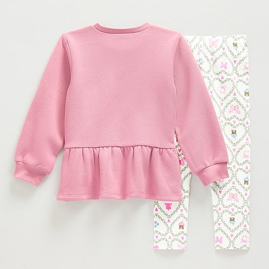 Okie Dokie Toddler & Little Girls Fleece 2-pc. Legging Set