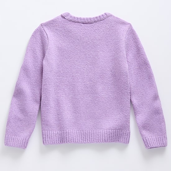Okie Dokie Toddler & Little Girls Crew Neck Long Sleeve Pullover Sweater