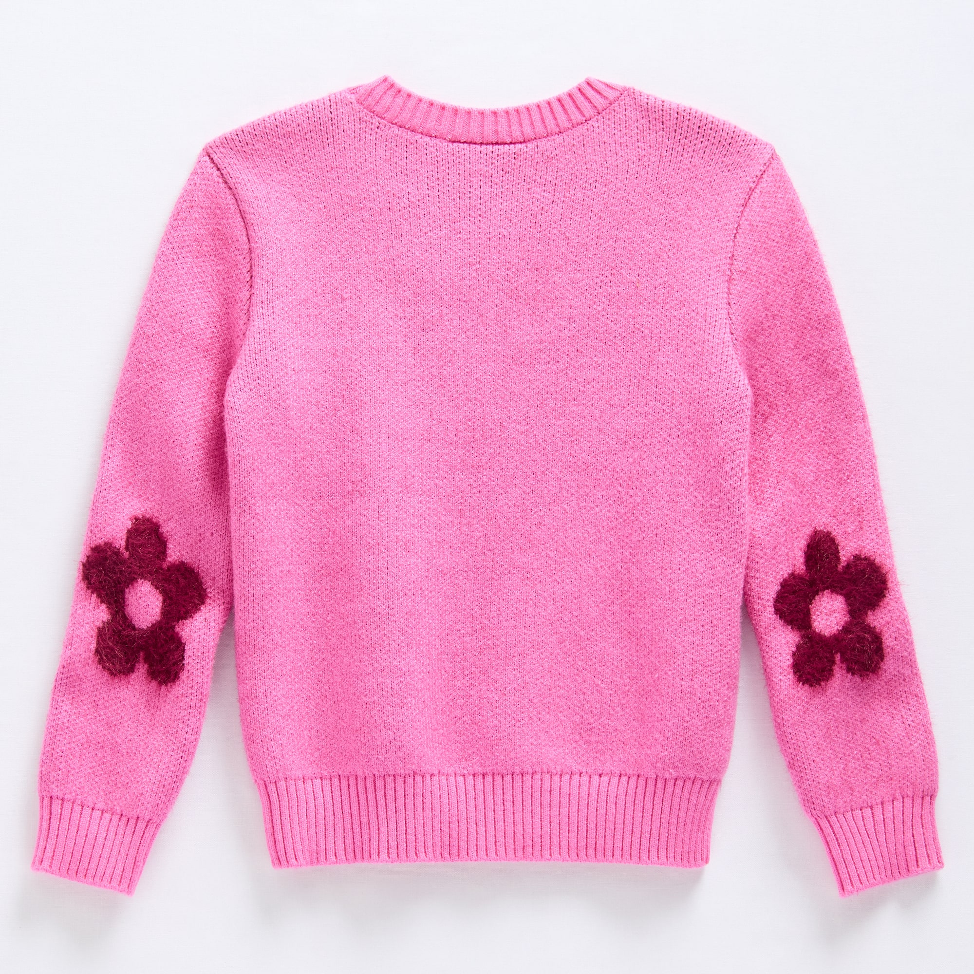 Okie Dokie Toddler & Little Girls Round Neck Long Sleeve Pullover Sweater