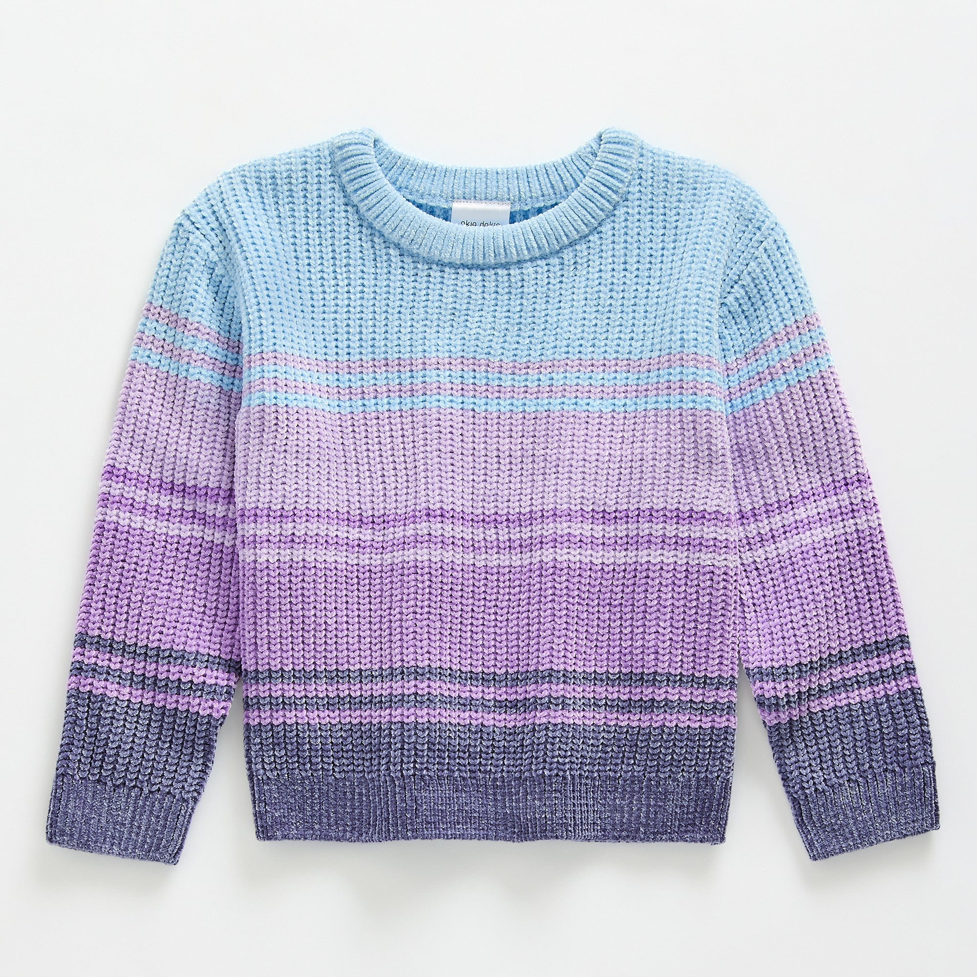 Okie Dokie Toddler & Little Girls Round Neck Long Sleeve Pullover Sweater