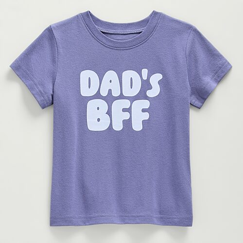 Okie Dokie Toddler & Little Girls Round Neck Short Sleeve Classic Fit Graphic T-Shirt, 6x, Purple