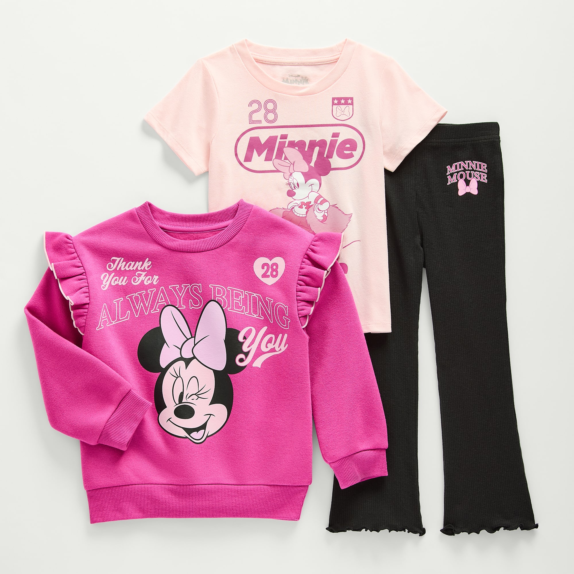 Toddler Girls Minnie Mouse 3-pc. Pant Set