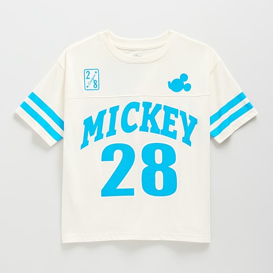 Disney Collection Boys Crew Neck Mickey Mouse Short Sleeve Jersey