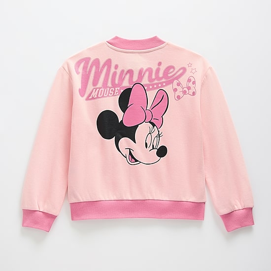 Disney Collection Girls Minnie Mouse Bomber Jacket
