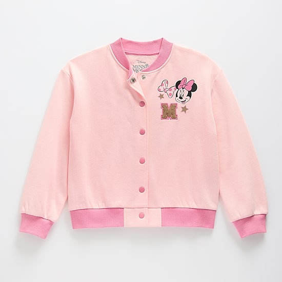 Disney Collection Girls Minnie Mouse Bomber Jacket