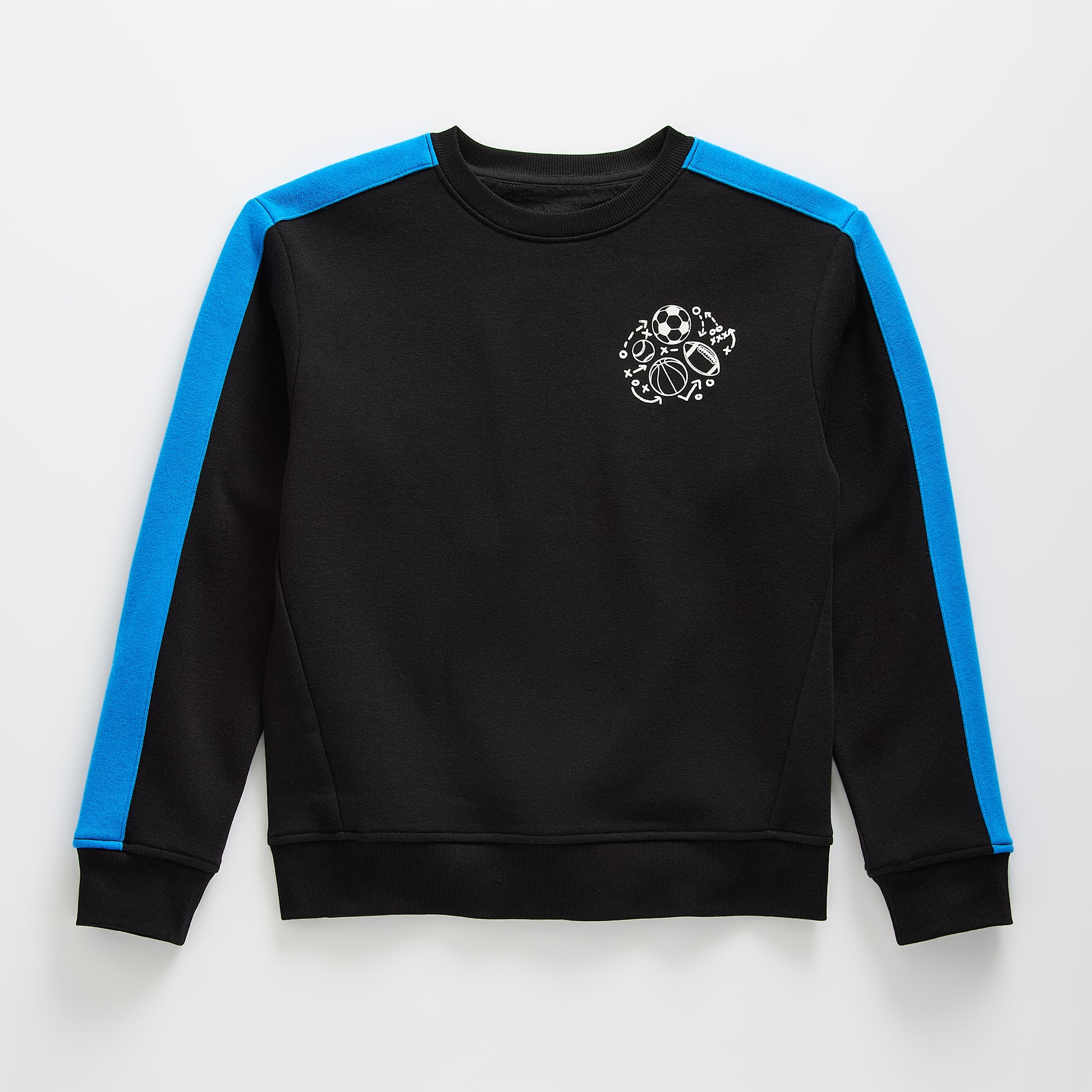 Xersion Little & Big Kid Boys Crew Neck Fleece Long Sleeve Sweatshirt