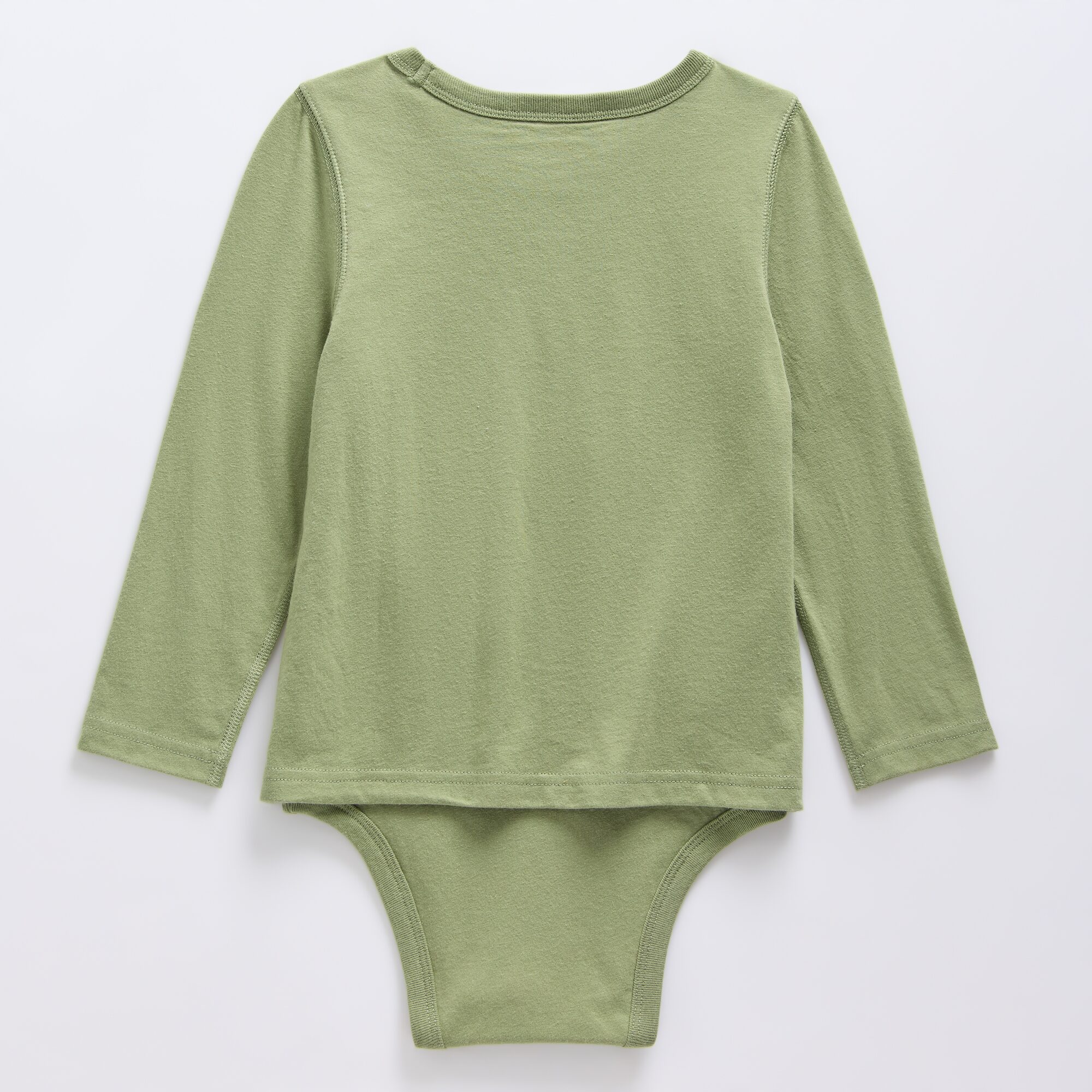 Okie Dokie Toddler Boys Hidden Access Opening Sensory Friendly Adaptive Crew Neck Long Sleeve Bodysuit