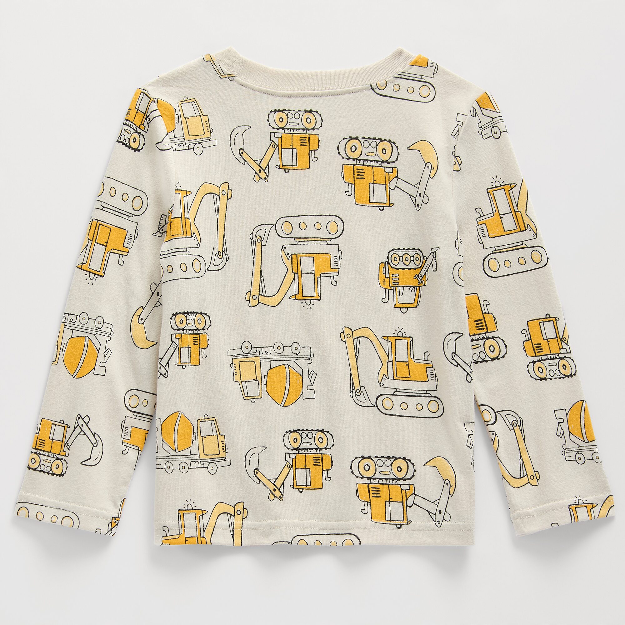 Okie Dokie Toddler & Little Boys Crew Neck Long Sleeve Classic Fit Graphic T-Shirt