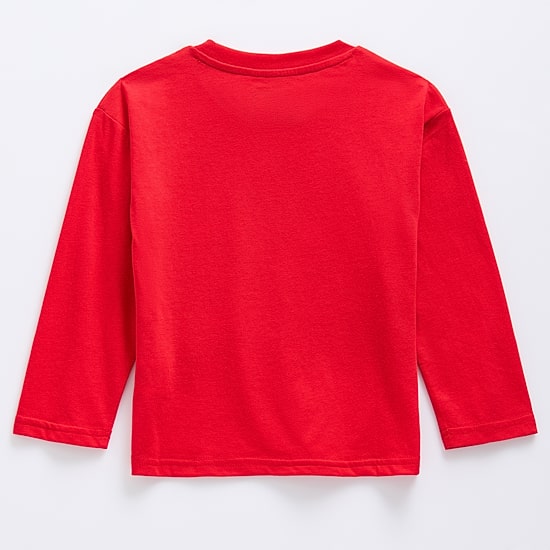 Toddler Boys Crew Neck Long Sleeve Regular Fit Marvel Spiderman Graphic T-Shirt