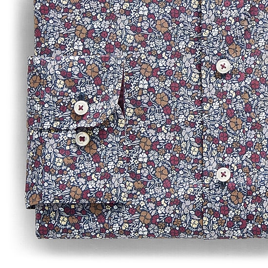 Stafford Floral Mens Long Sleeve Regular Fit Button-Down Shirt