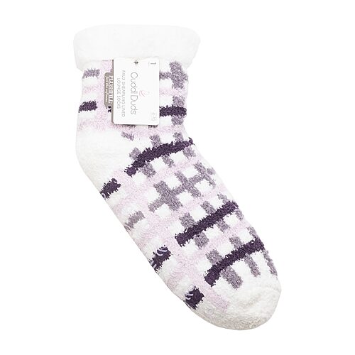 Cuddl Duds Sock Womens 1 Pair Crew Socks In Purple