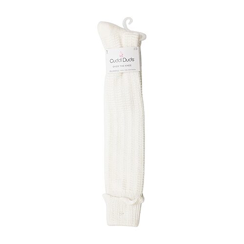 Cuddl Duds Sock Womens 1 Pair Knee High Socks In White