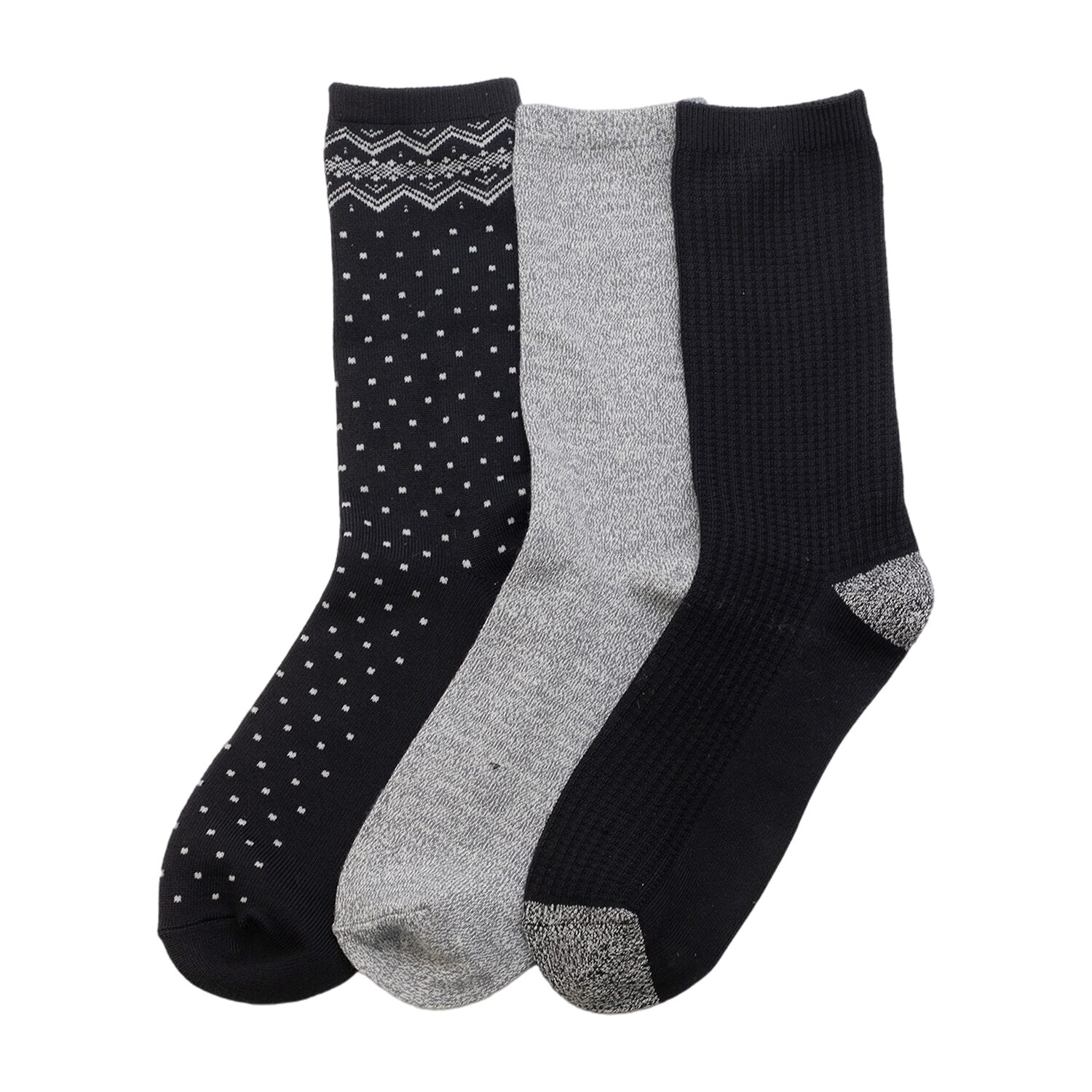Cuddl Duds Sock Womens 3 Pair Crew Socks