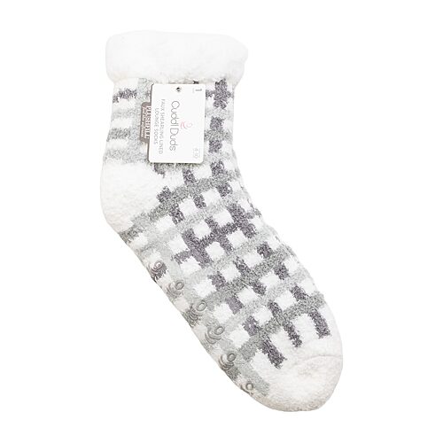 Cuddl Duds Sock Womens 1 Pair Crew Socks In Gray