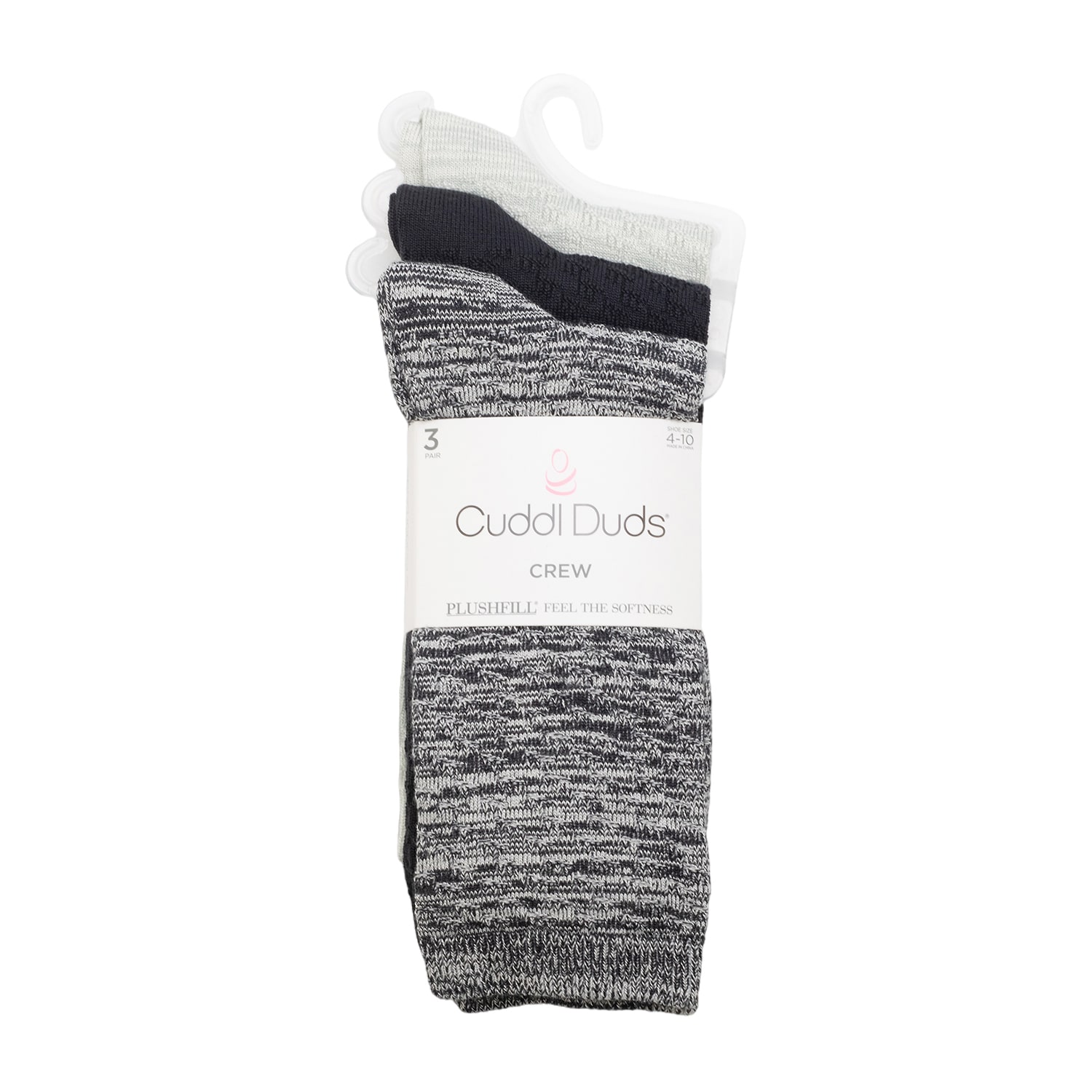 Cuddl Duds Sock Womens 3 Pair Crew Socks